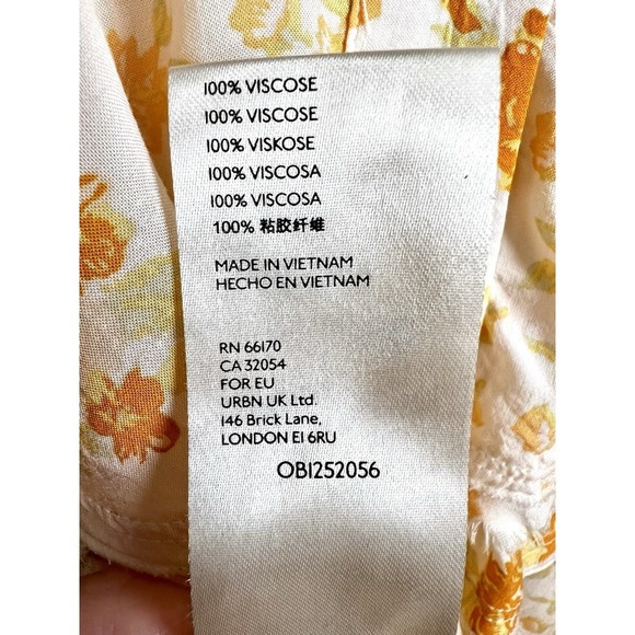 Free People Loretta Floral Tunic Top Cottagecore Oversized Boho Fairy Size M - Picture 10 of 12